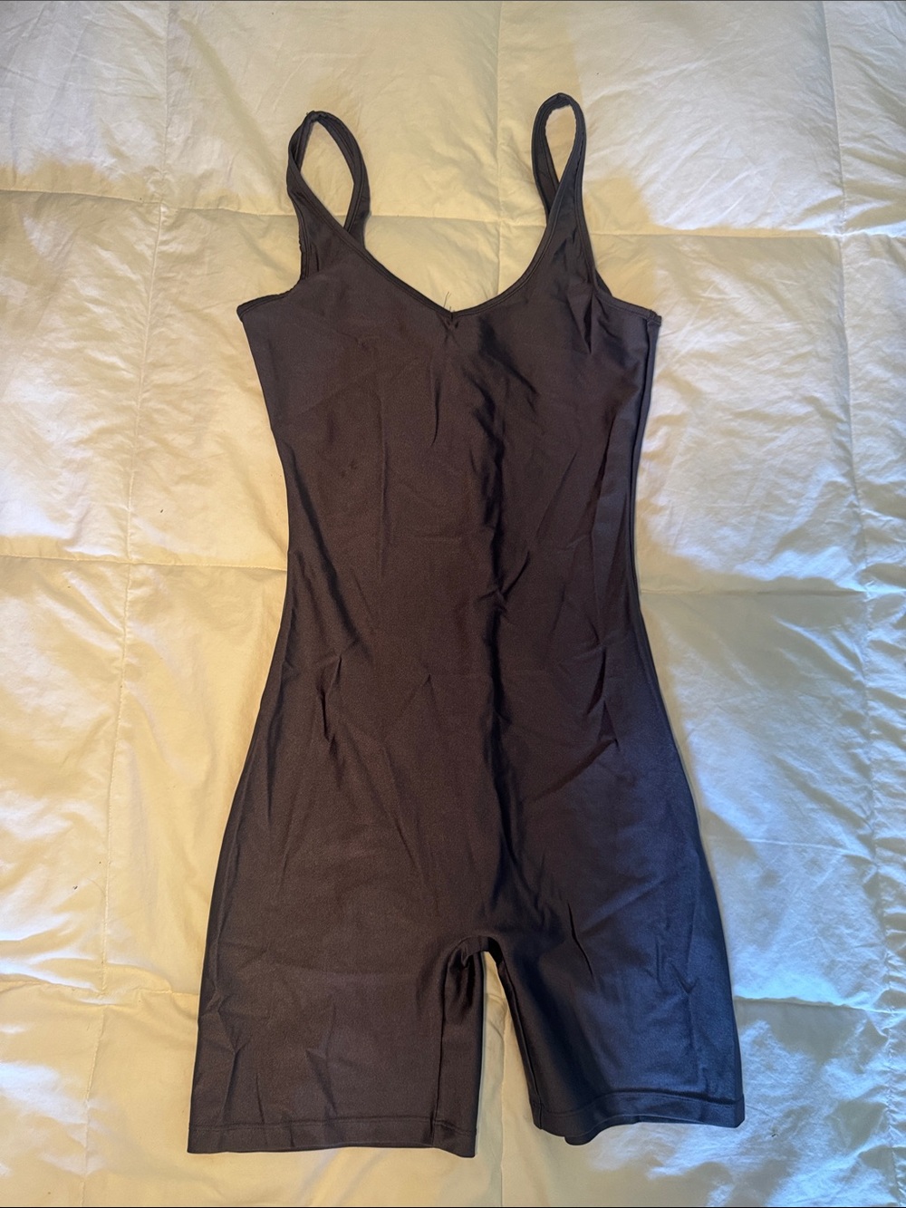 Black Scoop Neck Shapewear Romper